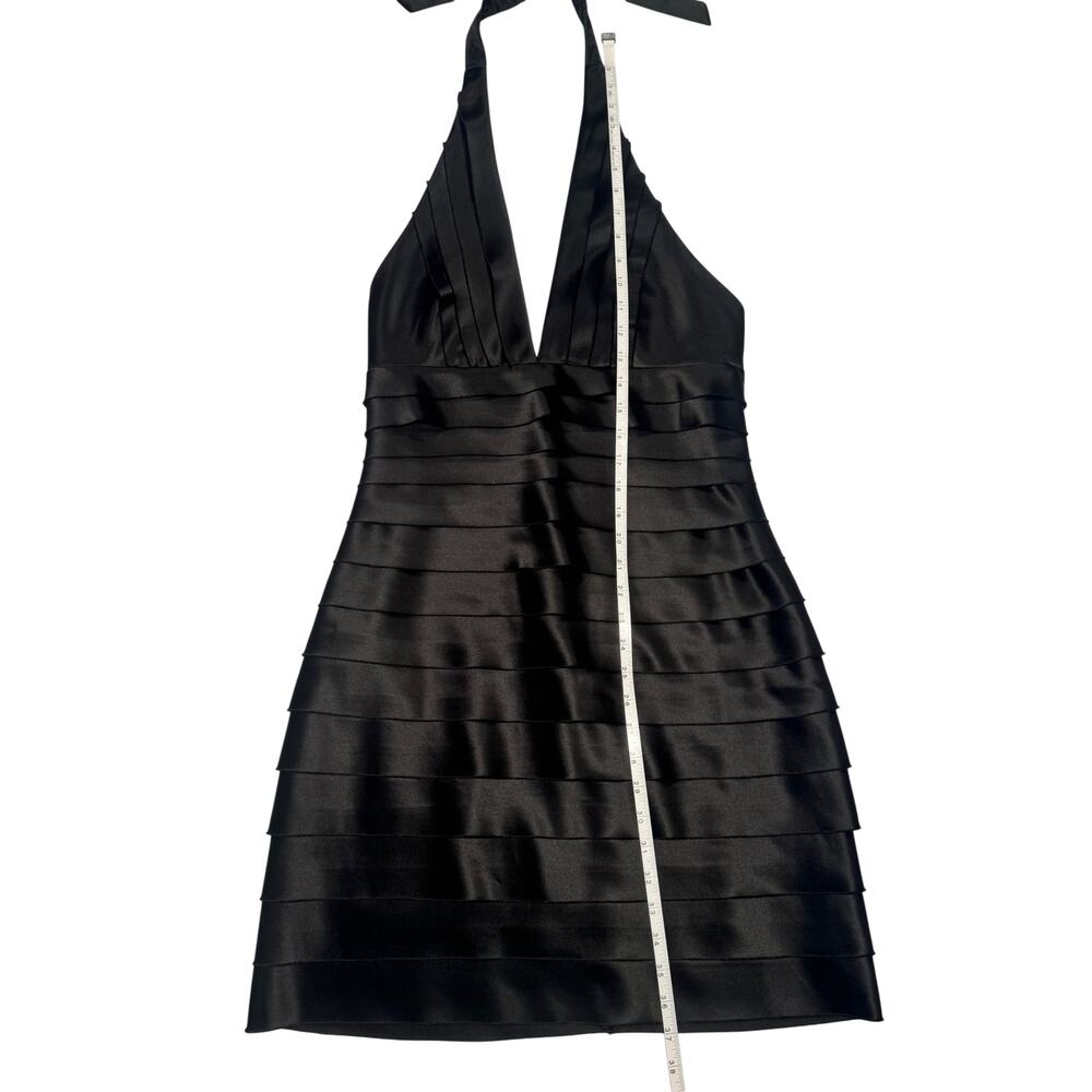 BCBGMAXAZRIA T Bandage Halter Bandage Dress VTG Women’s 10 Tiered Y2K 2000s Club - Picture 8 of 16